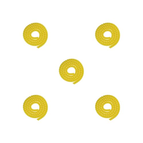 Rahmenschutz für Elektroroller, 5 Stück, zuschneidbar, 1 m, einfarbig, für Roller, Gelb von Mealoodiousmusea
