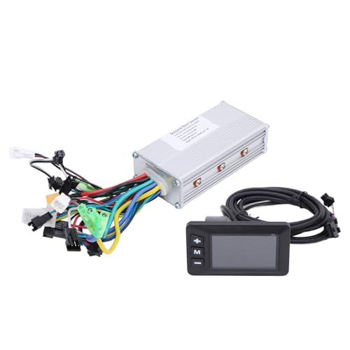 MechKit Elektrofahrrad Brushless Motor Controller Kit, 36V 48V 60V 500W 28A 3 Modus Sinuswelle Controller mit G51 LCD Anzeigefeld für E-Bike Elektroroller von MechKit