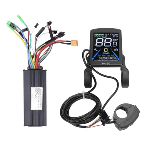 MechKit Elektrofahrrad Bürstenloser Motor Controller Kit, 36V 48 V 750W 1000W 30A 3 Modus Sinuswellencontroller S-100 Farbe LCD-Anzeigemesser Kit MechKit Elektrofahrrad Bürstenloser Motor Controller Kit, 36V 48 V 750W 1000W 30A 3 Modus Sinuswellencontroller S-100 Farbe LCD-Anzeigemesser Kit von MechKit