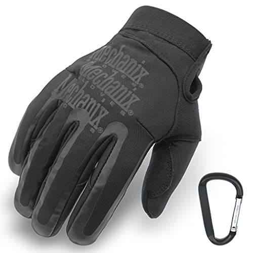 MECHANIX WEAR Element Einsatz-Handschuh, winddicht, wasserabweisend, Touchscreen-fähig + TS Tactical Gear-Karabiner, Original Glove in GrößeS: S von Mechanix Wear