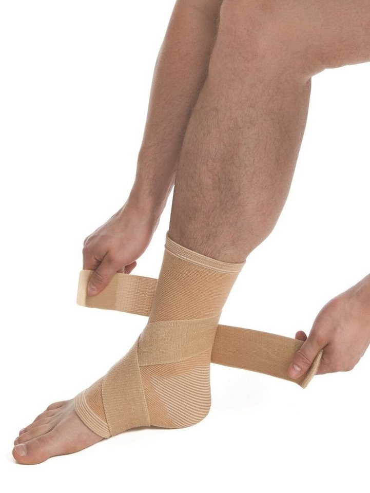 MedTex Fußbandage Bandage Sprunggelenk Fuß Strumpf Fixierung Kompression 7025, Kompression von MedTex
