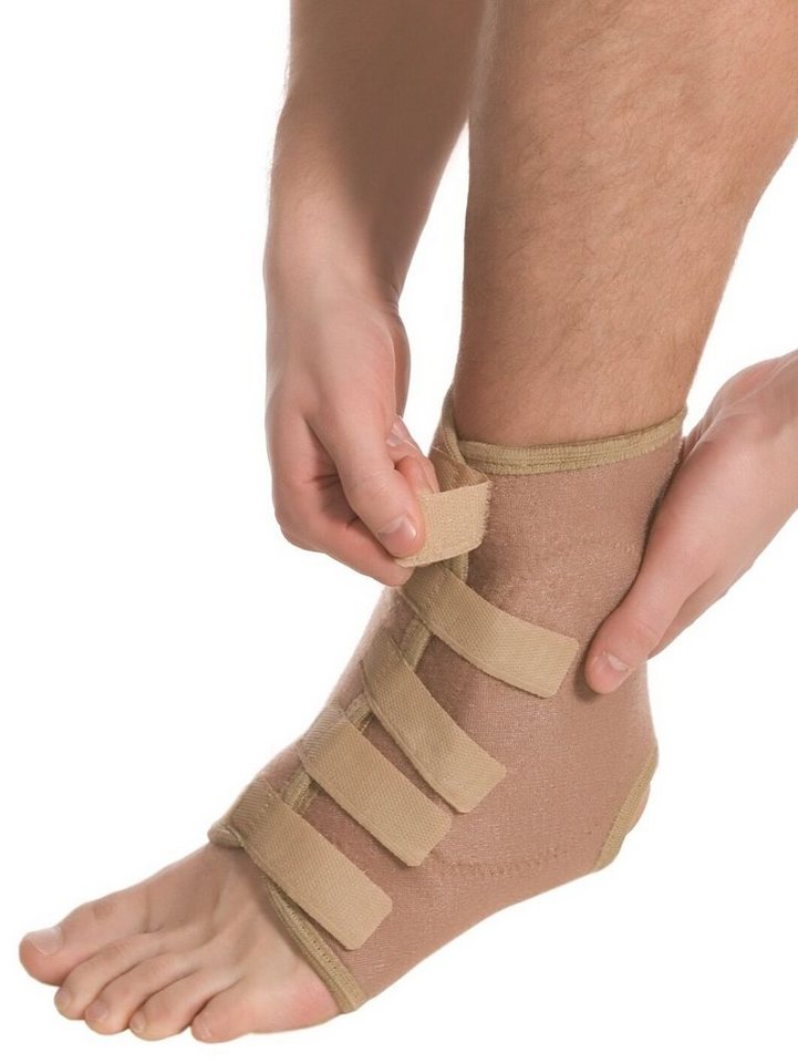MedTex Fußbandage Elastische Bandage Fuß Strumpf Kompression Aeropren Polster MT7021, Kompression von MedTex