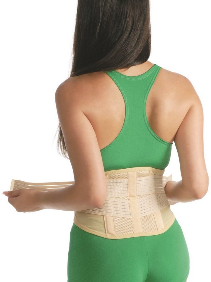 MedTex Rücken Stützgürtel Rückenstütze Bandage Gurt Stütze Korsett 3027, Regulierung von MedTex