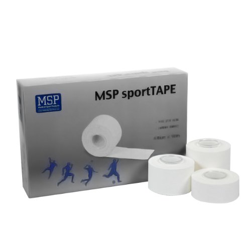 Medicalcorner24 1 Rolle Sport-Tape weiß 5 cm x 10 m Sporttape Tapeband Pflaster Sport Tape von Medicalcorner24