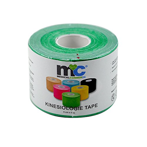 Medicalcorner24 Kinesiologie Power-Tape 5 m x 5 cm Tape (grün) von Medicalcorner24