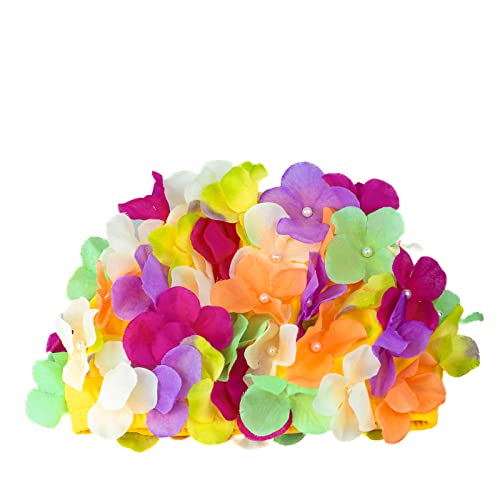 Medifier Badekappe mit Blütenblatt-Motiv, mehrfarbig, elastisch, rutschfest, für Damen und Mädchen, Farbe 1 von Medifier