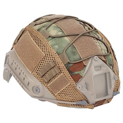 Helmabdeckungsnetz Helmabdeckungshelm -Helm -Helmzubehör für Outdoor Airsoft Paintball Gear Tarnstil, elastischer Netzhelm von Mednkoku