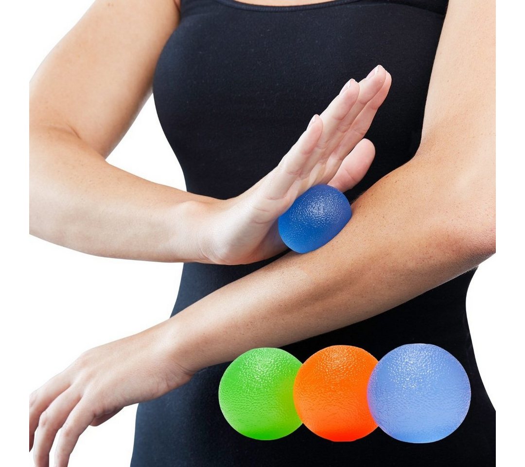 Medosan Massageball Faszienbälle 3er-Set, verschiedene Härtegrade, Therapiebälle von Medosan