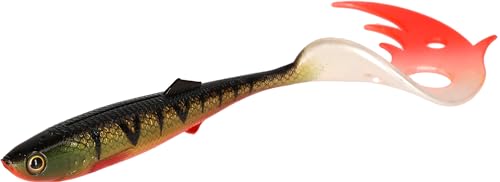 Gummifisch Gummi Köder Mikado Sicario Pike Tail (10,5cm/Bloody Perch) von Meduza