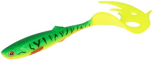 Gummifisch Gummi Köder Mikado Sicario Pike Tail (8,5cm/FIRE Tiger) von Meduza