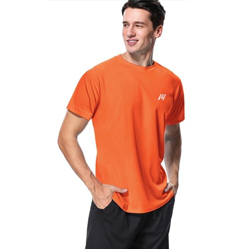 MeetHoo Rashguard Herren, UV Shirt Rash Vest UV-Schutz Schwimmshirt UPF 50+ Kurzarm für Surfen Schwimmen Running von MeetHoo