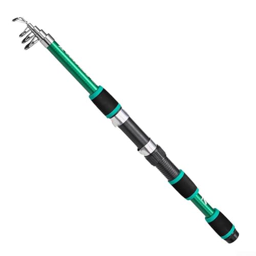Mini-Angelrute, mehrfarbig, leicht und praktisch, langlebiges FRP-Material (grün) von MeevrgR