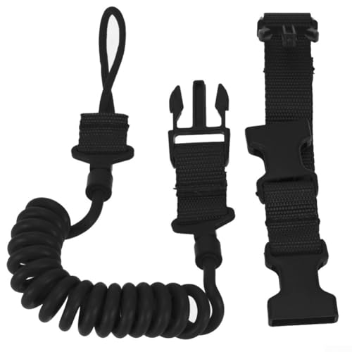 Schnellverschluss, Pistolen-Spiralband, Spule, 3 Farben, verstellbar, multifunktionales Kabel (schwarz) von MeevrgR