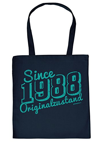 Geschenk zum 33. Geburtstag Stofftasche Since 1988 Originalzustand Baumwolltasche Geschenkidee zum 33 Geburtstag 33 Jahre von Mega-Shirt