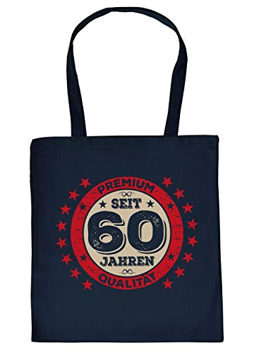 zum 60 Geburtstag Geschenkverpackung Stofftasche seit 60 Jahren Baumwolltasche Geschenkidee zum 60 Geburtstag 60 Jahre von Mega-Shirt