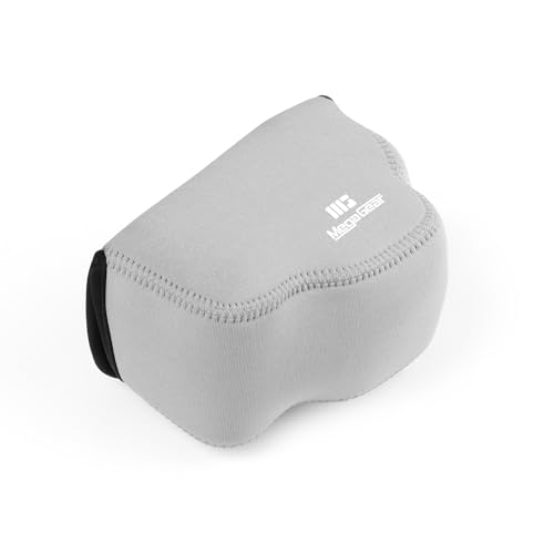 MegaGear Neoprene Kameratasche für Sony Alpha a6700 (16-50mm) - Stilvolle und Schützende Digitale Fotografie-Tasche (Grau) von MegaGear