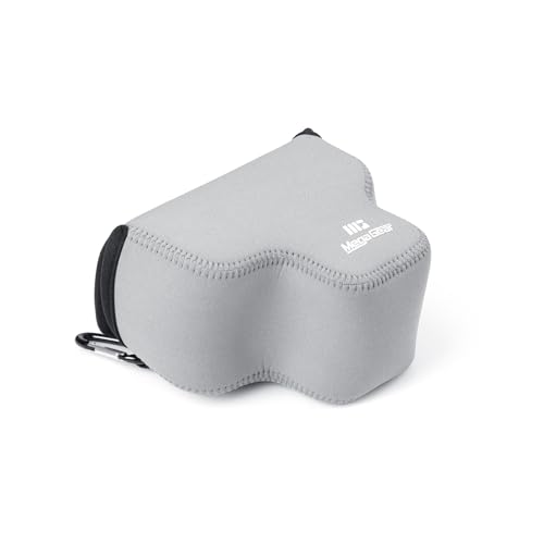 MegaGear Neoprene Kameratasche für Sony Alpha a7C II (28-60mm)- Stilvolle und Schützende Digitale Fotografie-Tasche (Grau) von MegaGear
