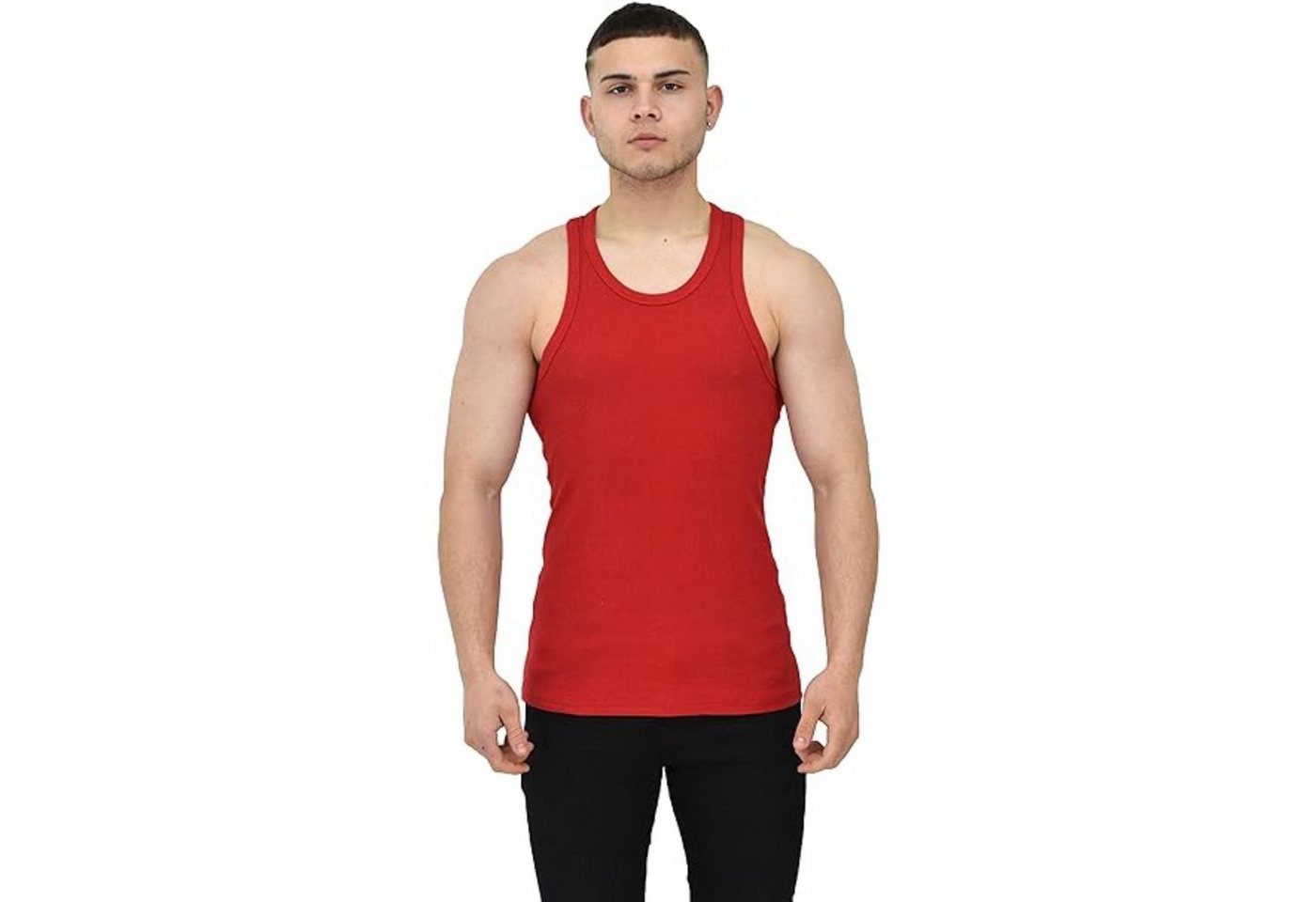 Megaman Jeans Muskelshirt Herren Muskelshirt Sport Tank Top Gym Training Fitness T-Shirt von Megaman Jeans