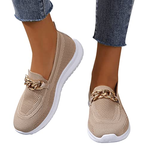 Sneaker Damen Weiss Bequem Breite Schuhe Turnschuhe Sportschuhe Leichtgewichts Atmungsaktiv Frauen Shoes Walkingschuhe Höhe Erhöhen Mesh Socks Plateau Für Walking Sport Trekking von MeiLyviba