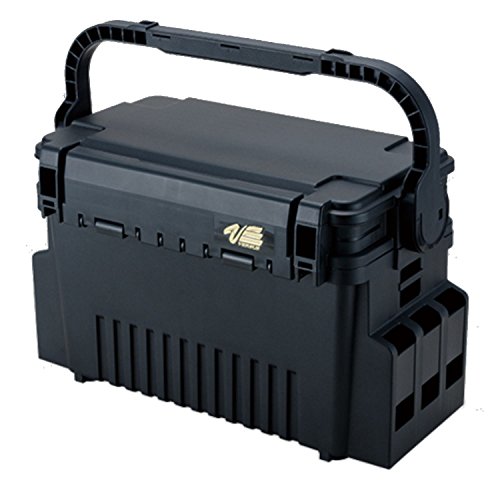 Meiho VS-7070 schwarz 35,6x18,6x21cm - Tacklebox für Kunstköder & Angelzubehör, Angelbox für Tackle, Köderbox, Angelkasten von Meiho