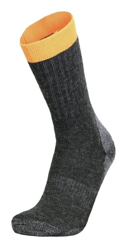 Meindl Socken Socke MT Work, anthrazit-orange, Größe 42-44 von Meindl