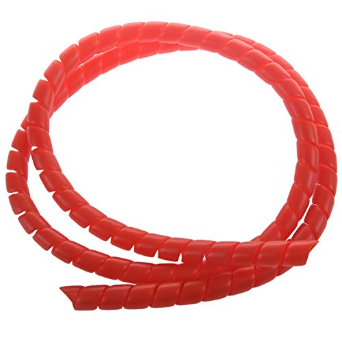 Melchior Roller Linie Spiral Farb Tube Schutz 1M LäNge Wickel HüLsen für M365 Pro ZubehöR Rot von Melchior