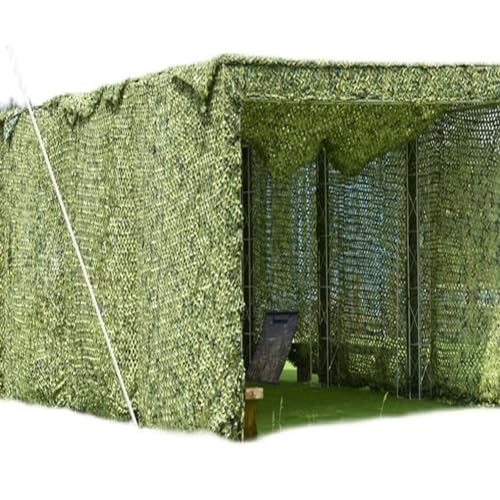 Tarnnetz Groß für Sonnenschutz, Militär Tarnung Net für Camping Versteck – Grün 2x3m 2x2m 3x5m 3x6m 4x5m 4x8m 4x6m Outdoor Armee Bundeswehr Camouflage Netz(Size:8x9m) von Meliei