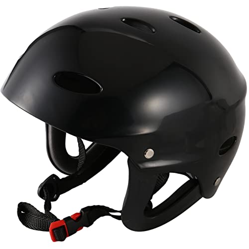 Melitt Sicherheits Schutz Helm 11 Atemlöcher Für Wassersport Kajak Paddel - Schwarz von Melitt