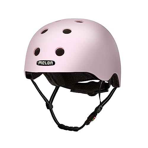 Melon »Tokyo« Leichter und Cooler Fahrradhelm für Damen, Herren und Kinder mit maximalem Schutz Größe XL-XXL (52-58 cm) Rosa Pink Pastell Einfarbig von Melon