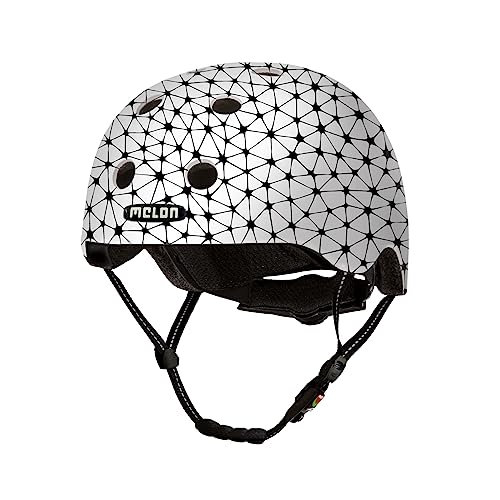 Melon Fahrradhelm »Synapse« für Damen, Herren und Kinder | Leichter & sicherer urbaner Cityhelm mit Magnetverschluss, individuell anpassbar in weiß, schwarz | Größe XXS-S (46-52 cm) von Melon