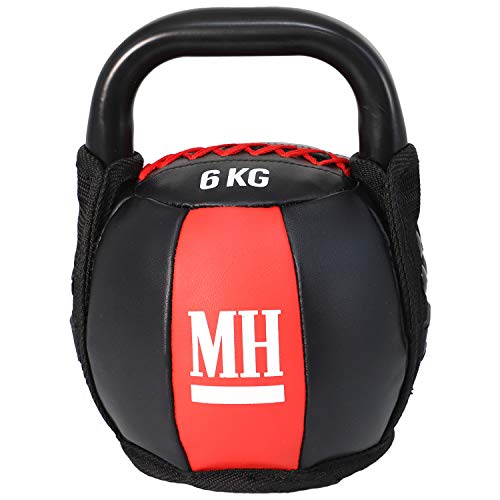 Men's Health Power Soft Kettlebell 6 kg, 1 Stk. Kugelhantel mit hochwertigen Stoffüberzug, Crossfit, Functional Training, Muskelaufbau von Men's Health