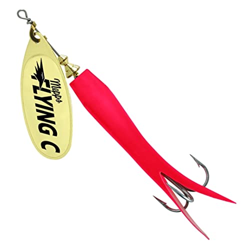 Mepps Aglia Spinner/lockt – Sea Forelle Zander lachs Bass Fishing Tackle Flying 'C' Gold/Red Flying 'C' Gold/Red 10g von FIRST4FISHING