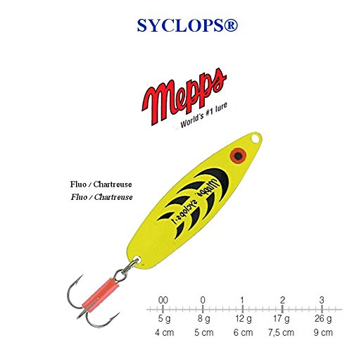 Mepps Syclops, große Auswahl an Gewichten und Farben, Chartreuse, 0 / 8 g / 5 cm von Mepps