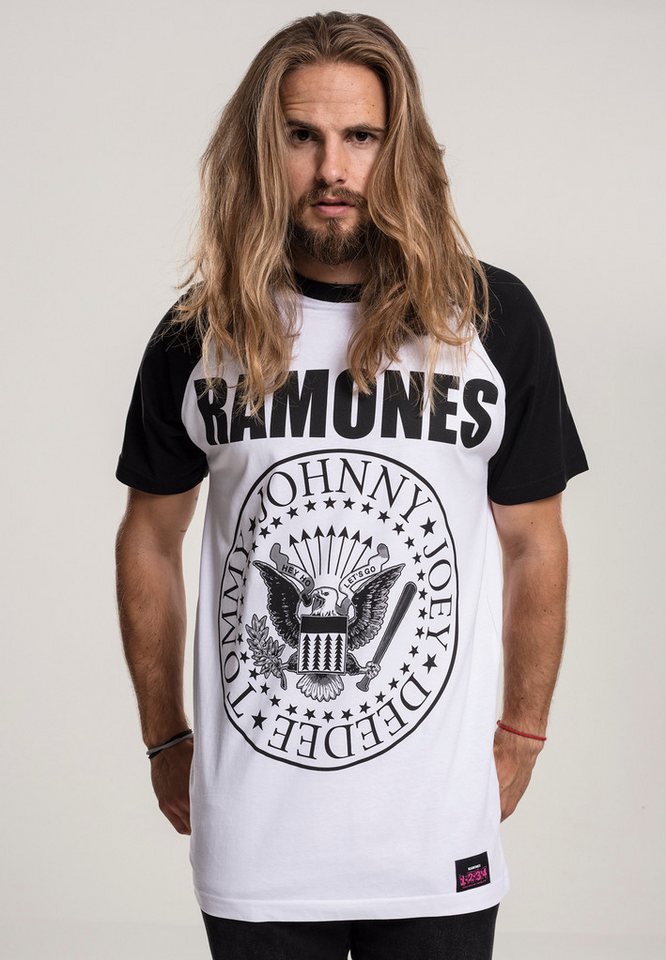 Merchcode Protektorenhemd Ramones Circle Raglan Tee Merchcode Protektorenhemd Ramones Circle Raglan Tee von Merchcode