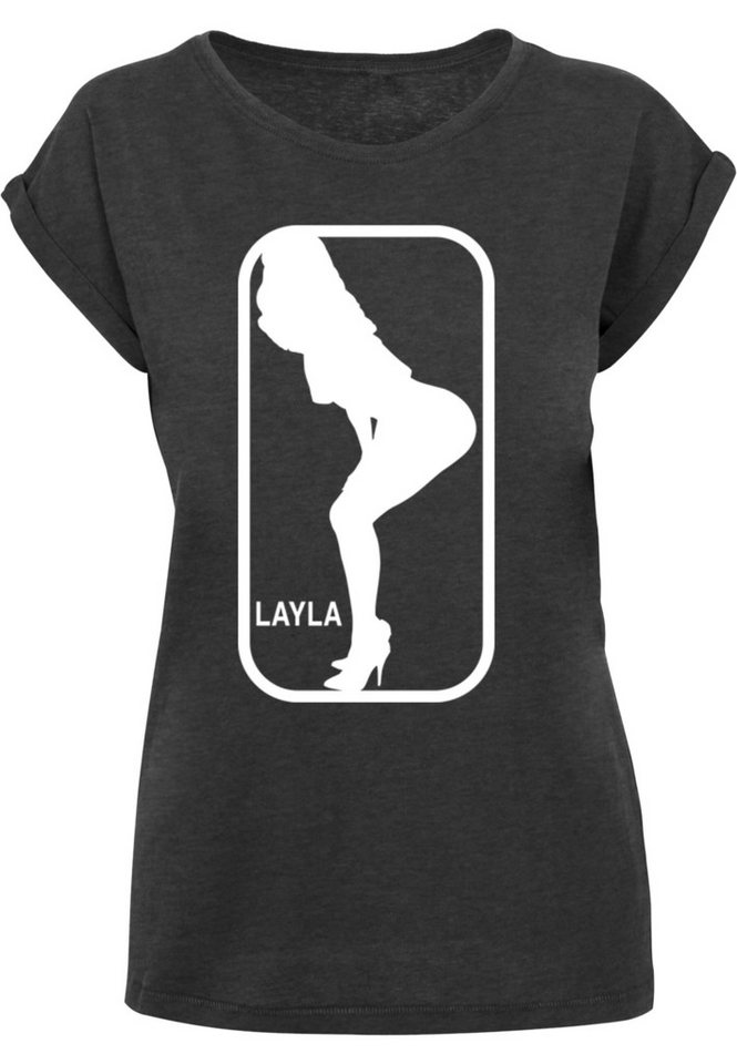 Merchcode T-Shirt Damen Ladies Layla Dance X T-Shirt (1-tlg) von Merchcode