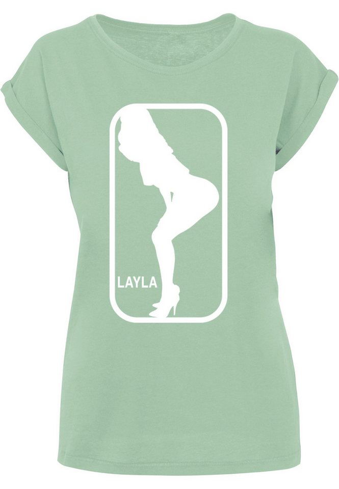 Merchcode T-Shirt Merchcode Damen Ladies Layla Dance X T-Shirt (1-tlg) von Merchcode