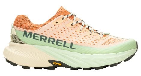 merrell agility peak 5 damen trailrunning schuhe orange hellgrun von Merrell
