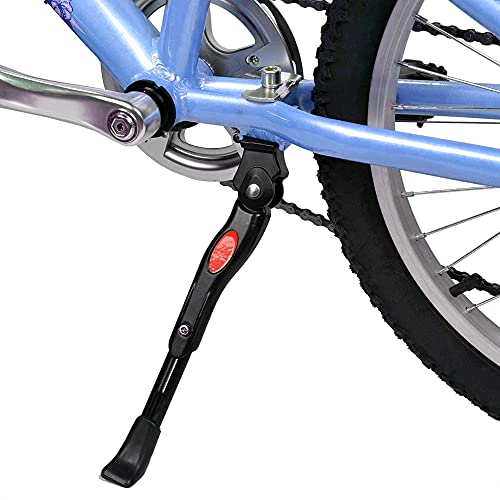 Mesee Fahrrad Seitenständer Mountainbike, Höhenverstellbarer Fahrradständer,kompatibel für Fahrräder mit Raddurchmesser 24 und 26 Zoll mit Rutschfesten Gummifüßen für Fahrrad Rennrad Faltrad von Mesee