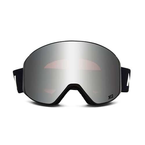 MessyWeekend Skibrille Herren & Damen für Allwetter mit magnetisch Wechselgläser - 100% UV Schutz & OTG - Schlechtwetter Wechselgläser - Snowboardbrille & Ski Brille für Frauen & Männer - CLEAR von MessyWeekend