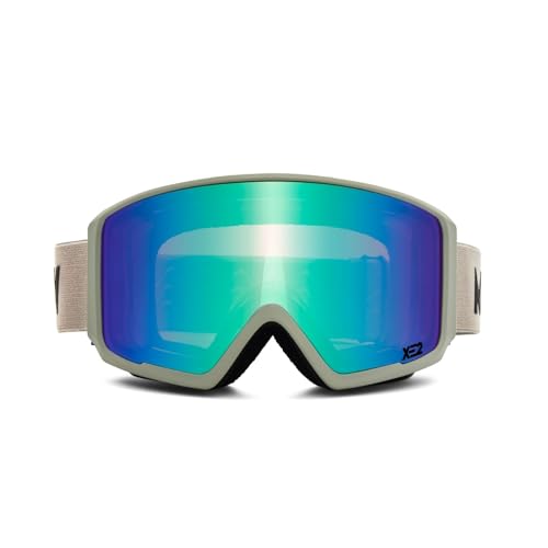 MessyWeekend Skibrille Herren & Damen für Allwetter mit magnetisch Wechselgläser - 100% UV Schutz & OTG - Schlechtwetter Wechselgläser - Snowboardbrille & Ski Brille für Frauen & Männer - FLIP von MessyWeekend