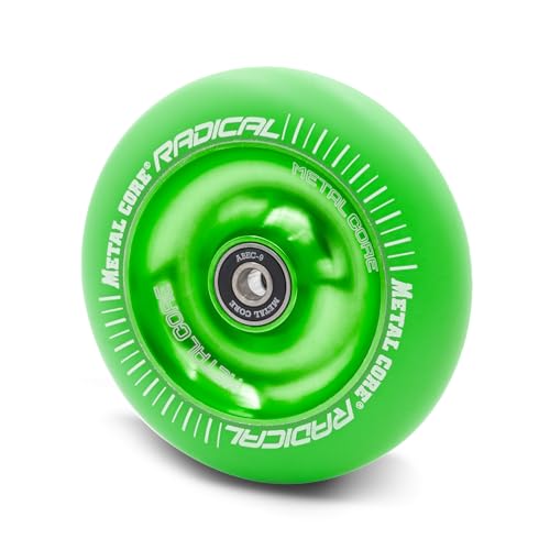 Metal Core Monochromatisches Radikalrad für Scooter Freestyle, Durchmesser 100 mm (grün) von BESTIAL WOLF