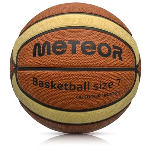meteor Basketball Ball Cellular 7 10102 Ball, Erwachsene, Unisex, Mehrfarbig (Mehrfarbig), Einheitsgröße von meteor