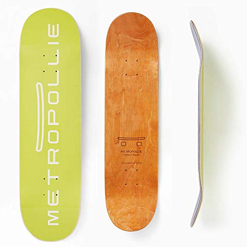 Metropollie TABLANEON8125 Skateboard, Neon, für Kinder, Jugendliche, Anfänger, 7-lagig, 100 % kanadisches Ahornholz, 20,3 cm von Metropollie