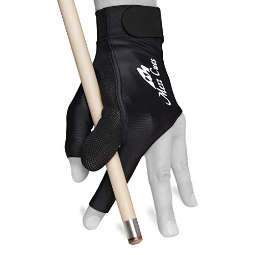 Mezz Premium Billardhandschuh, passend für Jede Hand, schwarz, Large/X-Large von Mezz