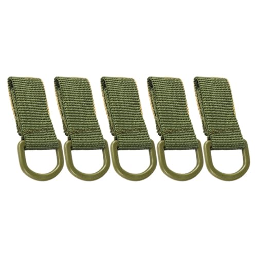 5 STÜCKE Tactical Molle D Type, tragbares Tactical Molle Key Ring Gear zum Aufhängen von Wasserflaschen, Schlüsseln oder Anderen kleinen Gegenständen von MiOYOOW