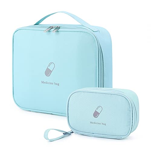 MiOYOOW Medizintaschen Set,Leere Medizin Aufbewahrungstasche wasserdichte Tragbare Notfalltasche für Outdoor Reisen Nach Hause von MiOYOOW