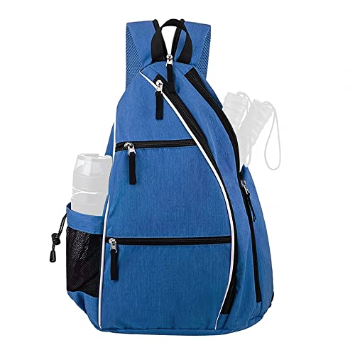 MiOYOOW Pickleball Tasche,Atmungsaktiv Tennis Sling Bag Multifunktional Einstellbar Pickleball Crossbody Rucksack für Pickleball Tennis Racketball von MiOYOOW