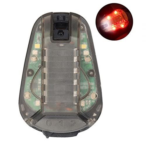 MiOYOOW Taktisches Helmlicht Erkennungslicht taktisches IR Blitzlicht LED Klipp Lichter für schnelle Rettungsabenteuer im Freien (ohne Batterie) von MiOYOOW