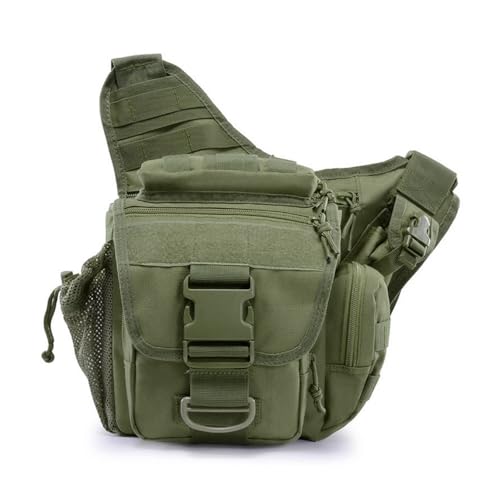 Tactical Messenger Range Pack,Wasserdicht Molle Cross Body Pack Gepolstert Military Schultertasche für Wandercamp von MiOYOOW
