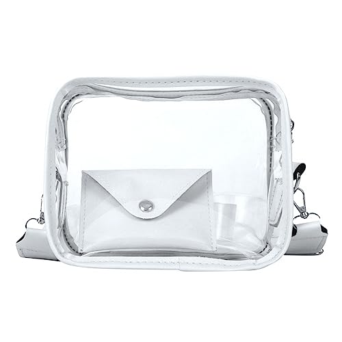 Transparente Umhängetasche Durchsichtige Tasche mit Kleiner Geldbörse wasserdichte Transparente Tasche aus PVC für Strandschwimmkonzerte von MiOYOOW